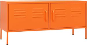vidaXL Szafka pod telewizor, pomarańczowa, 105x35x50 cm, stalowa 2