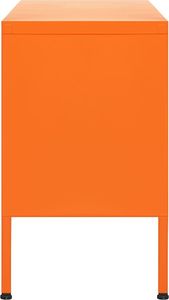 vidaXL Szafka pod telewizor, pomarańczowa, 105x35x50 cm, stalowa 6
