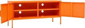 vidaXL Szafka pod telewizor, pomarańczowa, 105x35x50 cm, stalowa 8