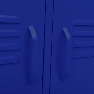 vidaXL Szafka pod telewizor, granatowa, 105x35x50 cm, stalowa 3