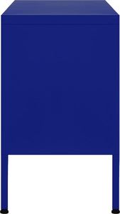 vidaXL Szafka pod telewizor, granatowa, 105x35x50 cm, stalowa 6