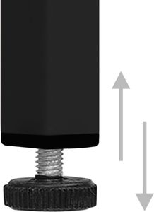 vidaXL Szafka pod telewizor, czarna, 105x35x50 cm, stalowa 8