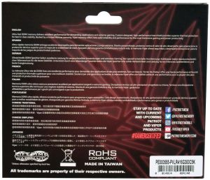 Pamięć Patriot Viper LED, DDR4, 16 GB, 3200MHz, CL16 (PVLW416G320C6K) 12