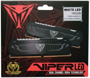Pamięć Patriot Viper LED, DDR4, 16 GB, 3200MHz, CL16 (PVLW416G320C6K) 10