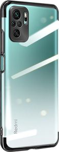 Hurtel Clear Color case żelowy pokrowiec etui z metaliczną ramką Xiaomi Redmi Note 10 5G / Poco M3 Pro czarny 1