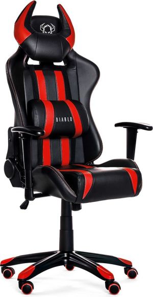 Fotel Diablo Chairs X-One Horn Czarno-czerwony 2
