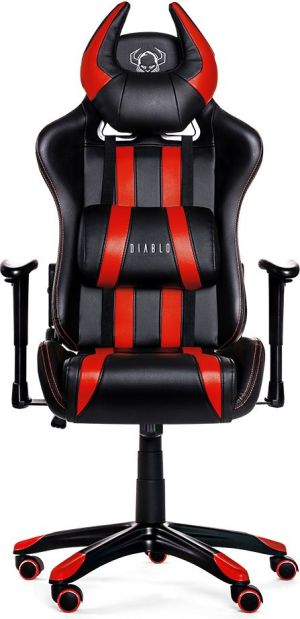 Fotel Diablo Chairs X-One Horn Czarno-czerwony 1