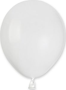 Gemar Balony pastelowe Białe, A50, 13 cm, 100 szt. 1