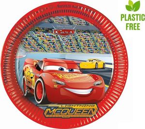 PROCOS Talerzyki papierowe Cars 3, 23cm, 8 szt. (plastic-free) 2