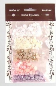 CreativeHobby Perełki ozdobne zestaw 30 g - pastelowe 2