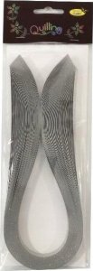 CreativeHobby Paski do quillingu brokatowe 10 mm/50szt. - srebrn 4