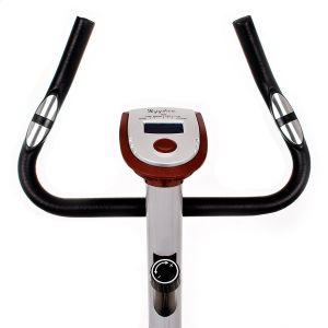 Rower stacjonarny Sapphire sport Rower treningowy Vintage beżowo-brązowy + pas 4