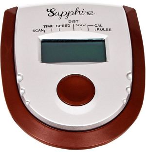 Rower stacjonarny Sapphire sport Rower treningowy Vintage beżowo-brązowy + pas 5