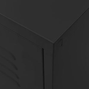 vidaXL Szafka pod telewizor, czarna, 105x35x52 cm, stalowa 3