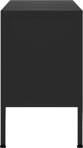vidaXL Szafka pod telewizor, czarna, 105x35x52 cm, stalowa 6
