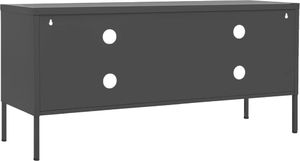 vidaXL Szafka pod telewizor, antracytowa, 105x35x50 cm, stalowa 7