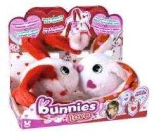 Tm Toys BUNNIES Love pluszowy króliczek z magnesem 2-pak (096714) 1