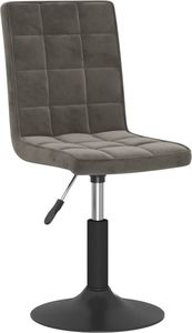 vidaXL Obrotowe krzesła stołowe, 4 szt., ciemnoszare, obite aksamitem 4