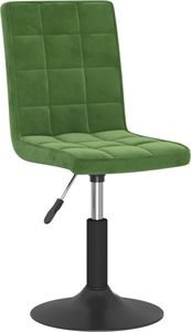 vidaXL Obrotowe krzesła stołowe, 4 szt., ciemnozielone, aksamitne 4