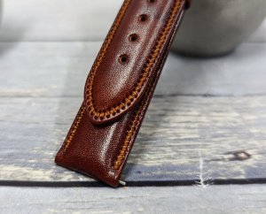 Hirsch Jasnobrązowy pasek skórzany 20 mm HIRSCH Ascot 01575070-1-20 (L) 2