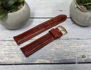 Hirsch Jasnobrązowy pasek skórzany 20 mm HIRSCH Ascot 01575070-1-20 (L) 3