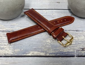 Hirsch Jasnobrązowy pasek skórzany 20 mm HIRSCH Ascot 01575070-1-20 (L) 4