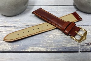 Hirsch Jasnobrązowy pasek skórzany 20 mm HIRSCH Ascot 01575070-1-20 (L) 5