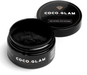 Coco Glam 100% Naturalny czarny proszek do wybielania zębów 30g 2