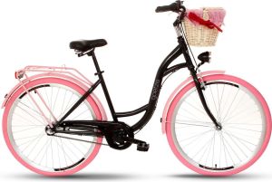 Goetze Rower miejski Colours 28" czarno różowy 1