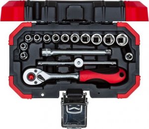 Gedore Gedore Red socket wrench set 1/4 SW4-13mm 16 pieces - 3300050 1