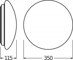 Lampa sufitowa Ledvance PLAFON SF CIRCULAR 350 18W 3000K IP44 8