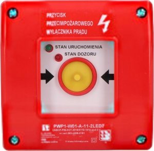 Spamel P/POŻ WYŁ.PRĄDU PWP1-W01-A-11-2LED7\. 2