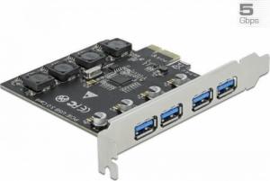Kontroler Delock PCIe 2.0 x1 - 4x USB 3.2 Gen 1 (90509) 1