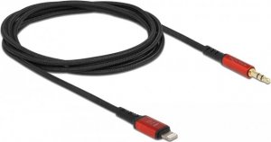 Kabel USB Delock Lightning - mini Jack 3.5 mm 1.5 m Czarny (86587) 1