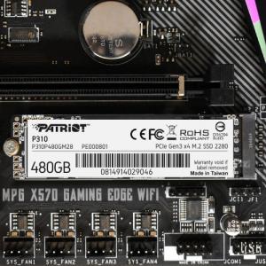 Dysk SSD Patriot P310 480GB M.2 2280 PCI-E x4 Gen3 NVMe (P310P480GM28) 6