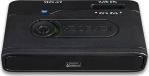 Kieszeń Icydock 2.5" SATA/ M.2 SATA - USB-C 3.2 Gen 1 (MB031U-1SMB) 2