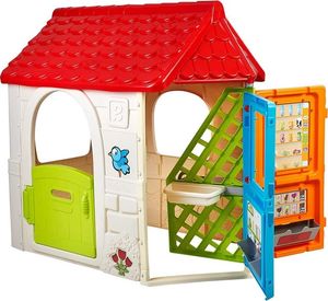 Feber Domek dla dzieci z drzwiami obrotowymi + 6 obszarów zabaw 1