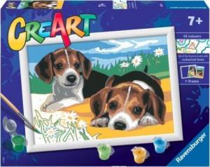 Ravensburger Malowanka CreArt dla dzieci Szczeniaczki Jack Russel 3