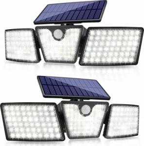 Kinkiet LTC Lampa solarna LTC 74 x LED SMD, 20 W, czujnik ruchu i zmierzchu, regulacja kąta świecenia, akumulator 2400 mAh. 3