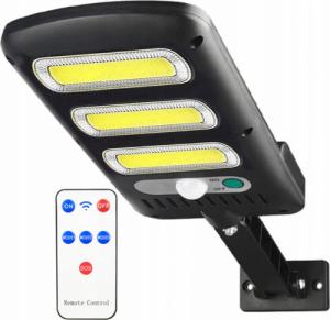Kinkiet LTC Lampa solarna LTC 3 x LED COB 24 W, 1800 lm, czujnik ruchu i zmierzchu, akumulator 1800 mAh, pilot. 3