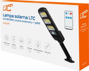 Kinkiet LTC Lampa solarna LTC 3 x LED COB 24 W, 1800 lm, czujnik ruchu i zmierzchu, akumulator 1800 mAh, pilot. 10