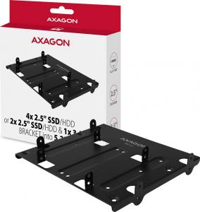 Axagon Ramka 5.25" na dyski 4x 2,5"/2x 2,5" + 1x 3,5" (RHD-435) 2