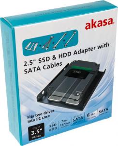 Akasa Adapter 3.5" na 2 dyski 2.5" + kable SATA (AK-HDA-11) 4