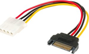 Akasa Molex - SATA, 0.15m, Wielokolorowy (AK-CBPW03-KT02) 1