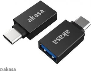 Adapter USB Akasa USB-A - USB-C Czarny  (AK-CBUB62-KT02) 2