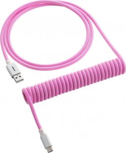 Kabel USB CableMod USB-C - USB-A 1.5 m Różowo-biały (CM-CKCA-CW-IW150IW-R) 1