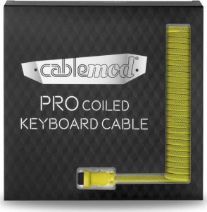 Kabel USB CableMod USB-A - USB-C 1.5 m Żółty (CM-PKCA-CYAY-KY150KY-R) 5
