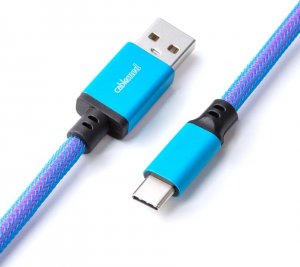 Kabel USB CableMod USB-A - USB-C 1.5 m Niebieski (CM-PKCA-CLBALB-ILB150ILB-R) 3