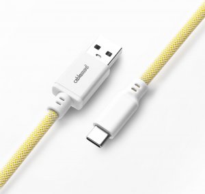 Kabel USB CableMod USB-A - USB-C 1.5 m Żółty (CM-PKCA-CWAW-YW150YW-R) 3