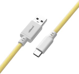 Kabel USB CableMod USB-A - USB-C 1.5 m Żółty (CM-PKCA-CWAW-YW150YW-R) 5